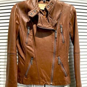Buttery leather Michael Kors jacket